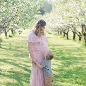 Pink Blush Maternity Dress